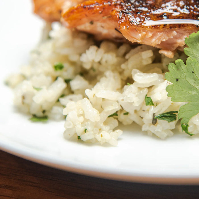 Arroz con cilantro y limon